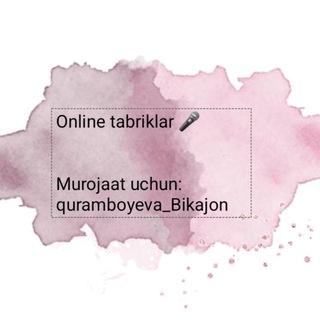 Tabriklar loyihasi 🎤