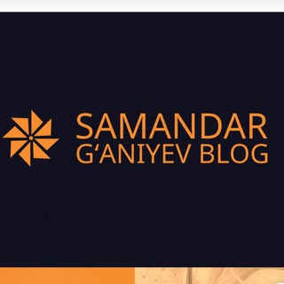 Samandar Gʼaniyev Blog