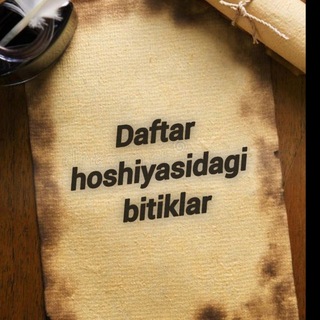 Daftar hoshiyasidagi bitiklar✍️
