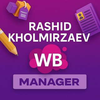 Rashid Kholmirzaev Sotuv Boʻlimi .Bosh menejer.