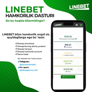 Linebet partners|Rasmiy🇺🇿