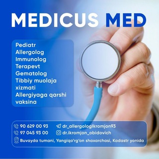 Allergolog/Immunolog/Pediatr dr_Ikromjon