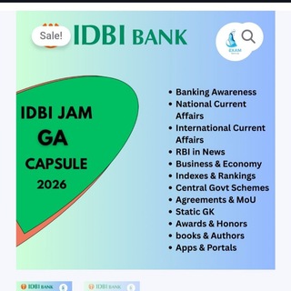 IDBI JAM Exam Genius GA Capsule PDF 2026