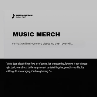 MUSIC MERCH 🫧