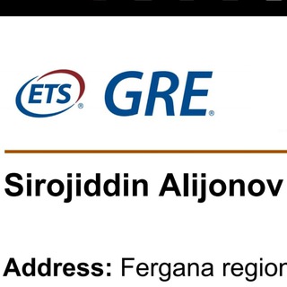 GMAT GRE SAT | Alijonov Sirojiddin