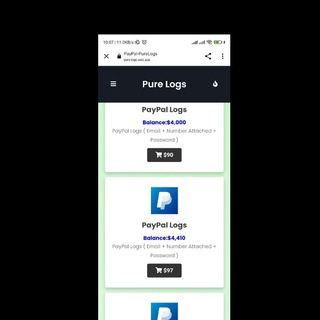 Paypal Logins & other Logins