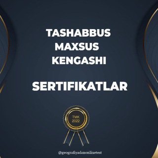 TASHABBUS MAXSUS KENGASHI | RASMIY KANAL