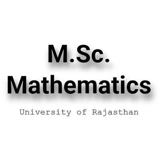 M.Sc. Mathematics (Rajasthan University)