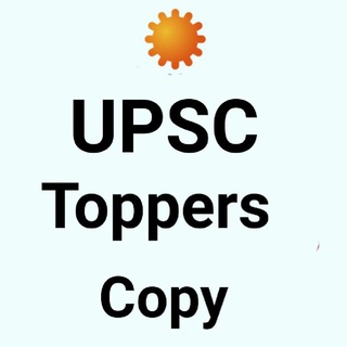 UPSC Toppers Notes