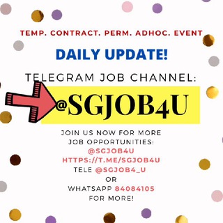 SGJOB4U 💪 (@SGJOB4U)