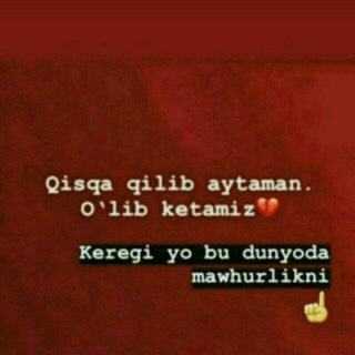 UYDA QOLING 😷😷