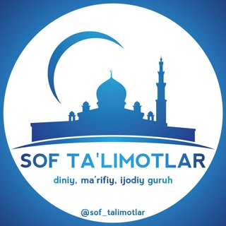 sof ta'limotlar uchun