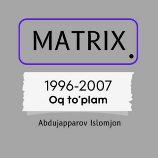 1996-2007 Oq To'plam | @Islomjon_Uzz