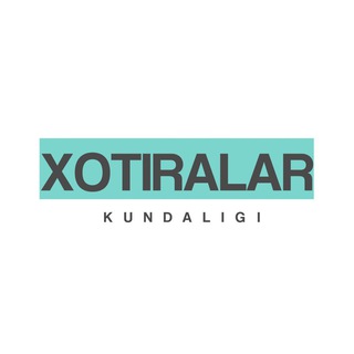 Xotiralar kundaligi 🕊