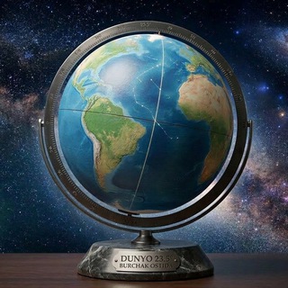 Dunyo 🌍 23,5º burchak ostida. Siyosatdan uzoqlashmang!