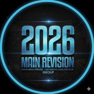 2026 MAIN REVISION GROUP | ANURADHA PERERA