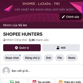 Săn sale Shopee Lazada Tiki cùng Hunters 🥰