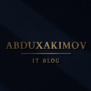 Abduxakimov | IT Blog